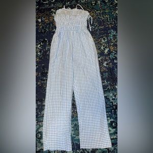 Halter style Gingham Romper